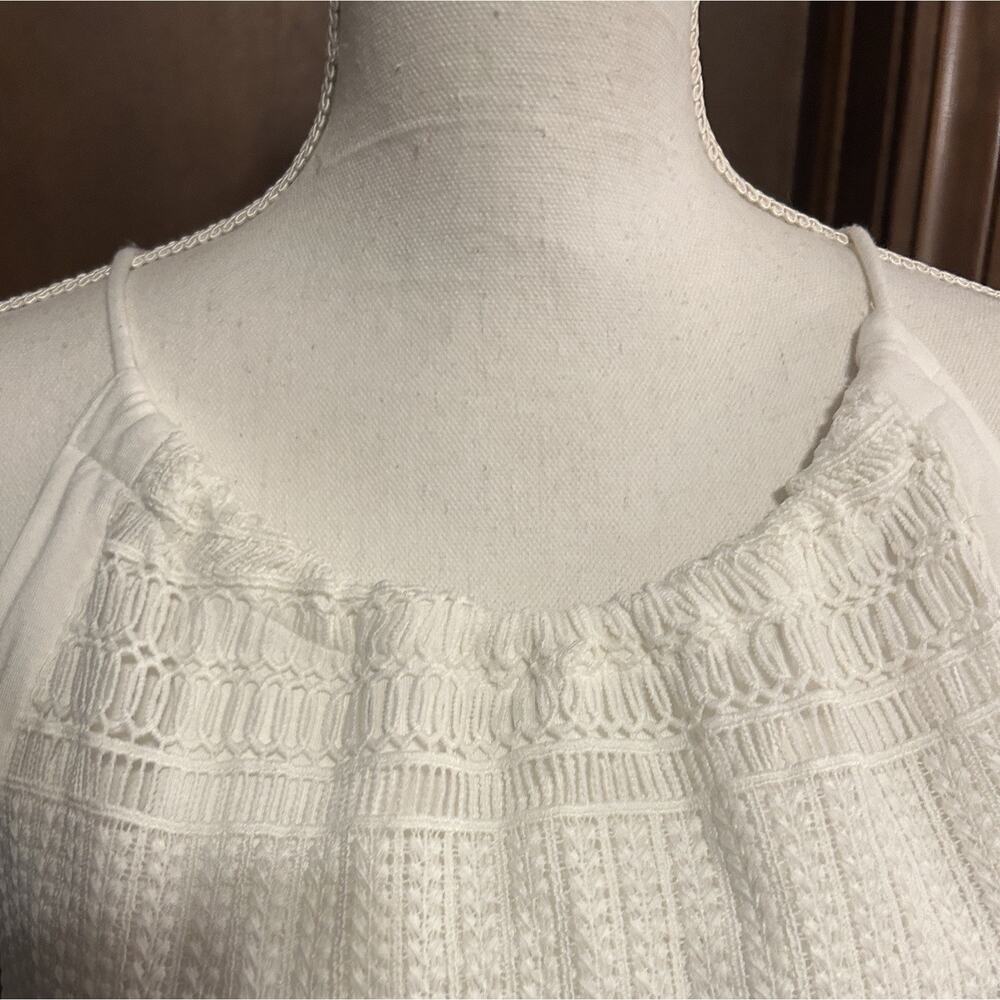 Calvin Klein Women's Sleeveless White Shirt Fully Lined Size Medium - Picture 7 of 10